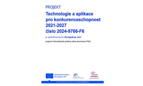  Program Technologie a aplikace pro konkurenceschopnost